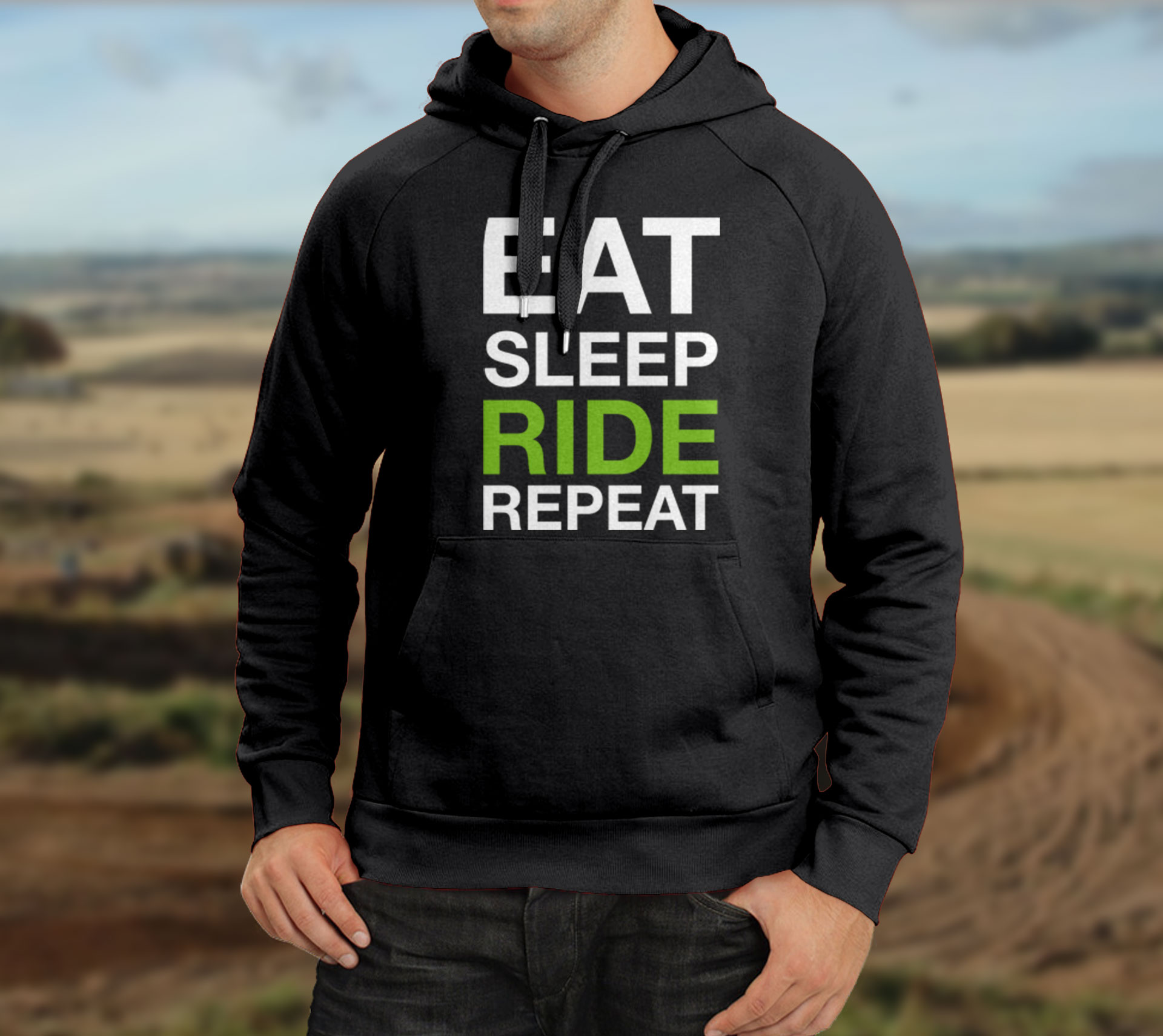 EAT SLEEP RIDE REPEAT Hoodie Custom MX The Home Of SemiCustom