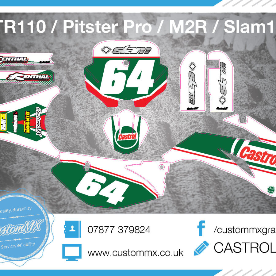 Youth LUCAS OIL Series Honda CR85 / CRF150 Graphics Kit Custom MX