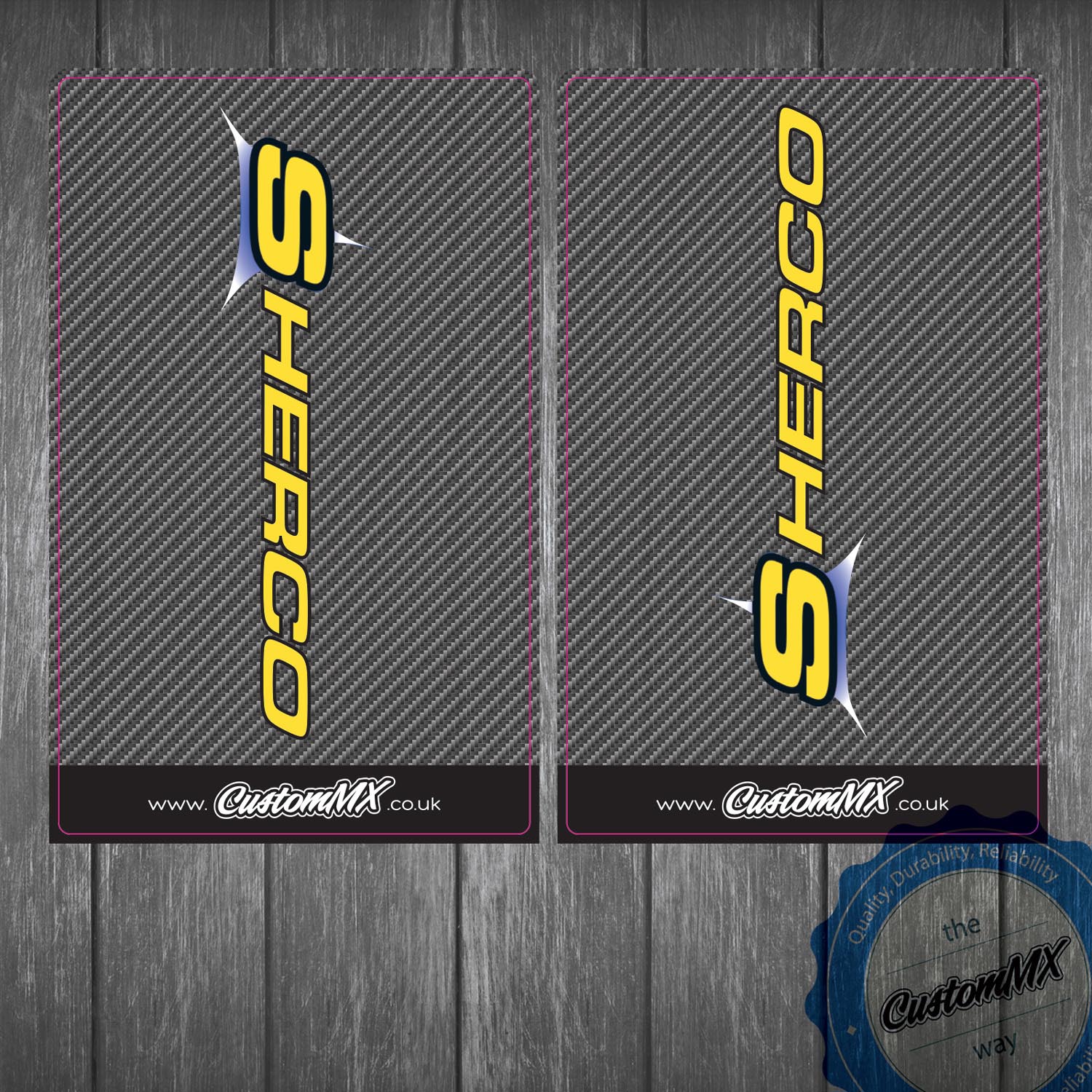 SHERCO Upper Fork Decals Custom MX The Home Of SemiCustom Graphics