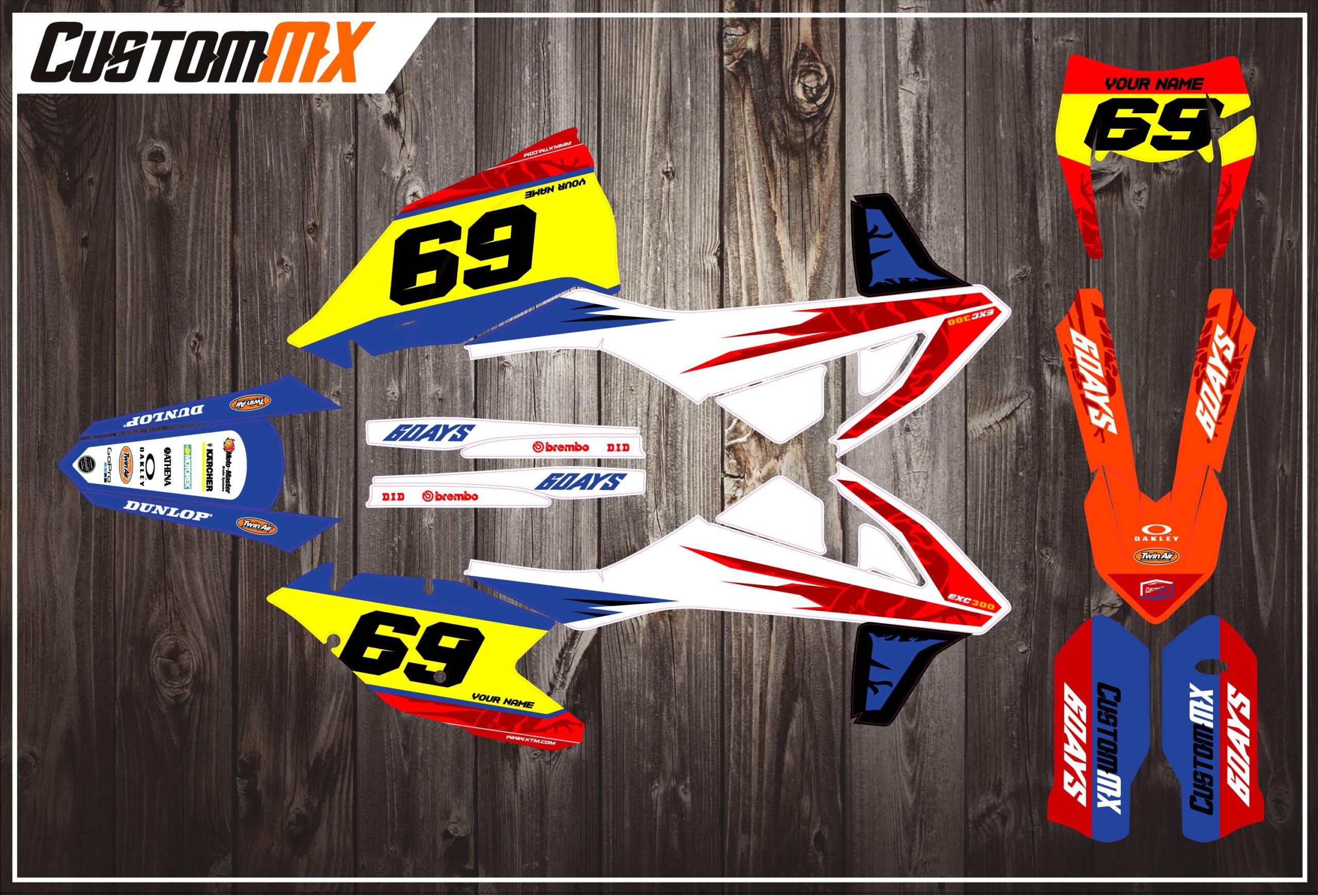 KTM SX/SXF/EXC/EXC-F Graphics Kit 